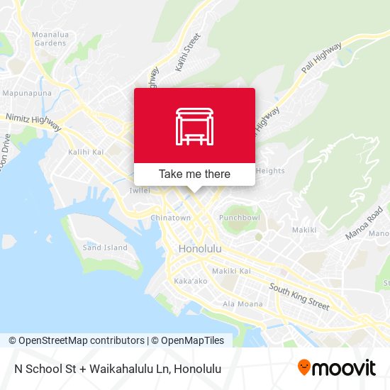 N School St + Waikahalulu Ln map