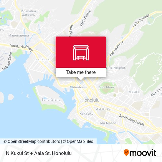 N Kukui St + Aala St map