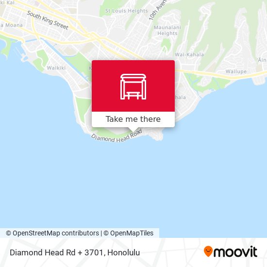 Mapa de Diamond Head Rd + 3701
