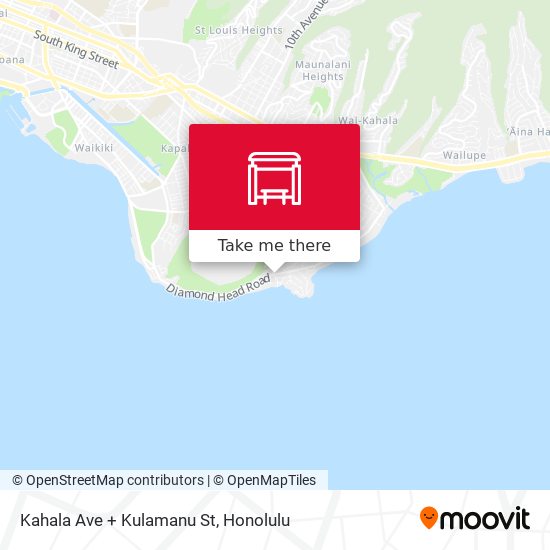 Mapa de Kahala Ave + Kulamanu St