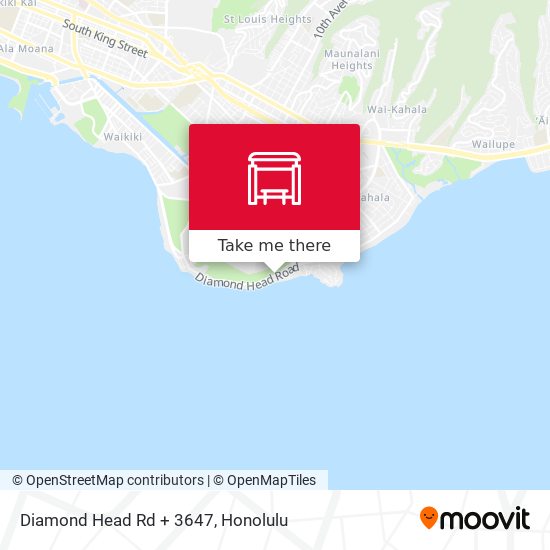 Diamond Head Rd + 3647 map