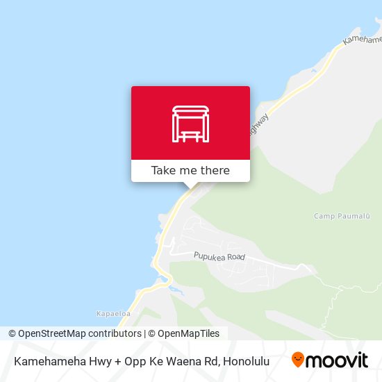Kamehameha Hwy + Opp Ke Waena Rd map