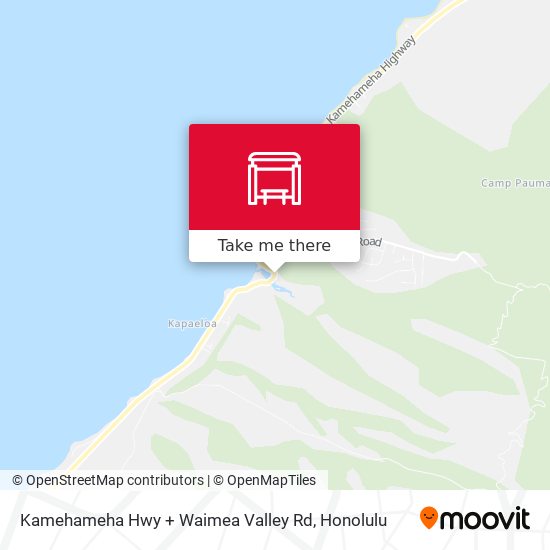 Kamehameha Hwy + Waimea Valley Rd map