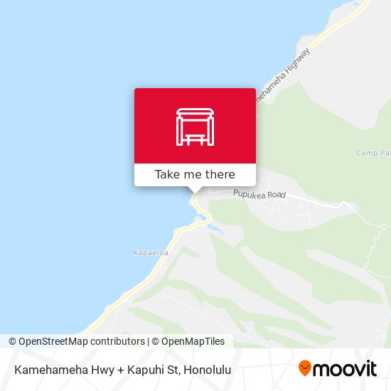Mapa de Kamehameha Hwy + Kapuhi St