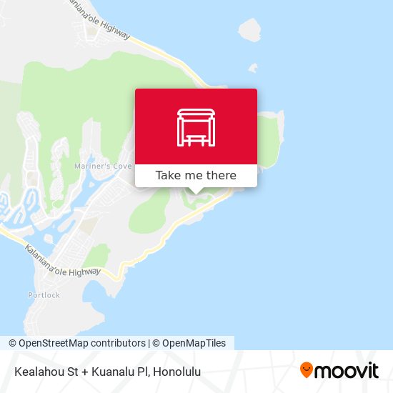 Kealahou St + Kuanalu Pl map