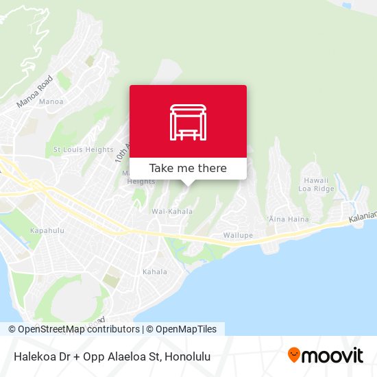 Mapa de Halekoa Dr + Opp Alaeloa St