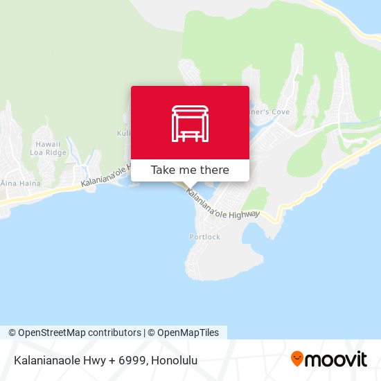 Mapa de Kalanianaole Hwy + 6999