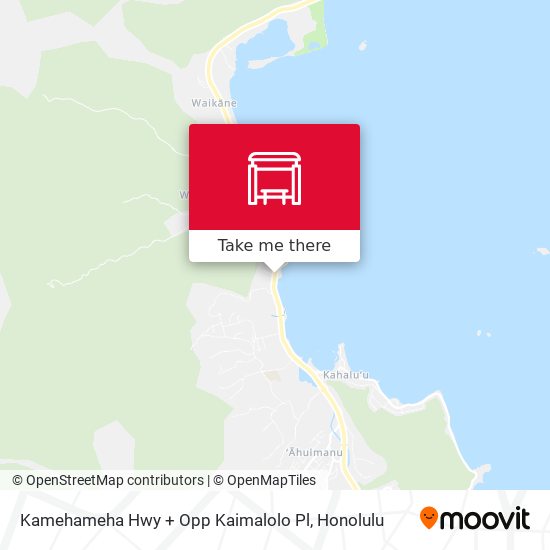 Mapa de Kamehameha Hwy + Opp Kaimalolo Pl