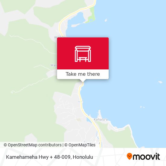 Mapa de Kamehameha Hwy + 48-009