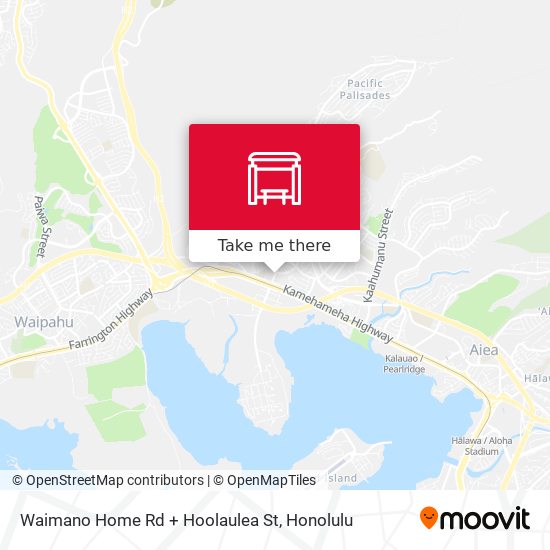 Mapa de Waimano Home Rd + Hoolaulea St