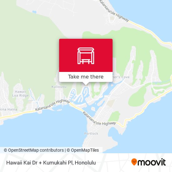 Hawaii Kai Dr + Kumukahi Pl map