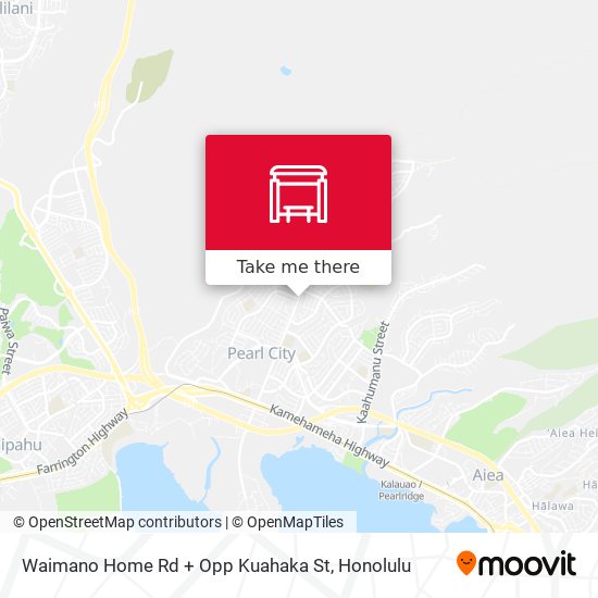 Waimano Home Rd + Opp Kuahaka St map