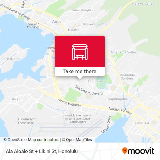 Mapa de Ala Aloalo St + Likini St