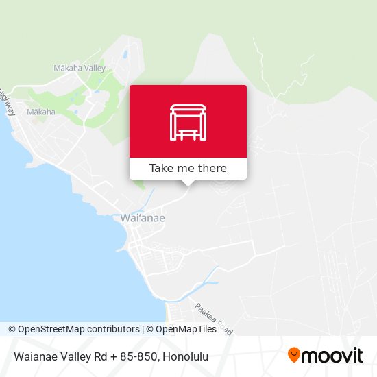 Mapa de Waianae Valley Rd + 85-850