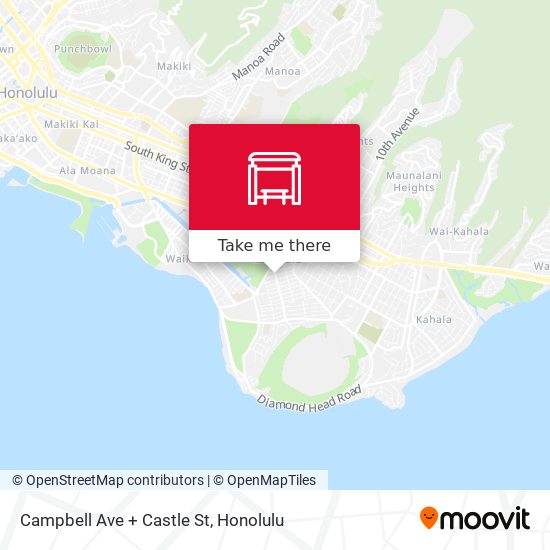 Campbell Ave + Castle St map