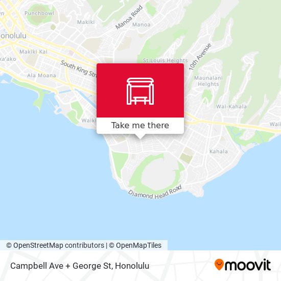 Campbell Ave + George St map