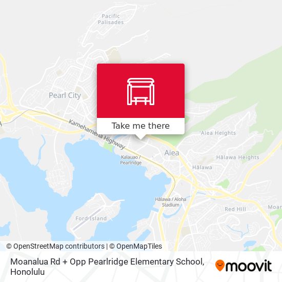 Moanalua Rd + Opp Pearlridge Elementary School map
