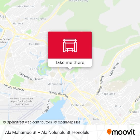 Ala Mahamoe St + Ala Nolunolu St map
