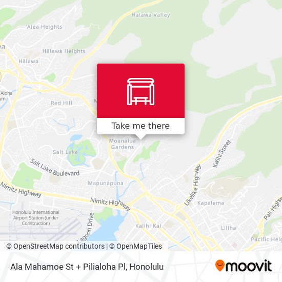 Ala Mahamoe St + Pilialoha Pl map