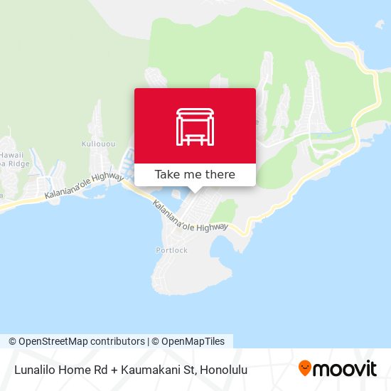 Lunalilo Home Rd + Kaumakani St map