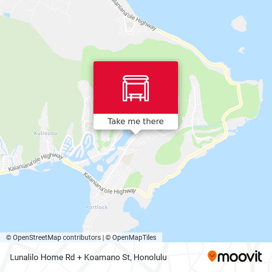 Lunalilo Home Rd + Koamano St map