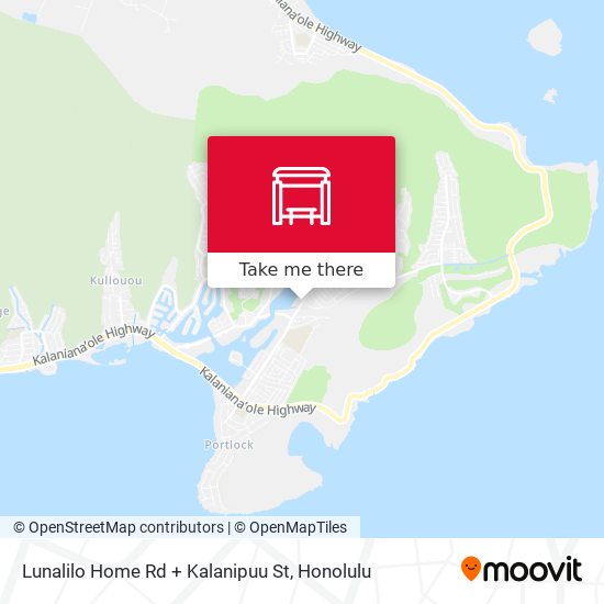 Mapa de Lunalilo Home Rd + Kalanipuu St