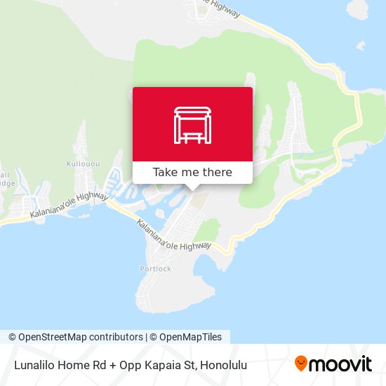 Mapa de Lunalilo Home Rd + Opp Kapaia St