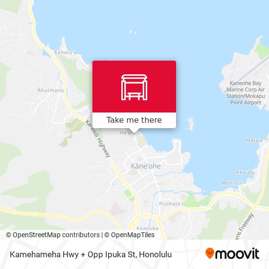 Kamehameha Hwy + Opp Ipuka St map