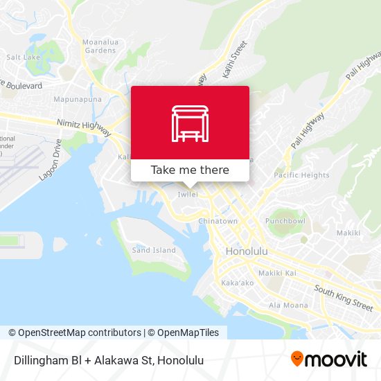 Dillingham Bl + Alakawa St map