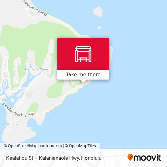 Kealahou St + Kalanianaole Hwy map