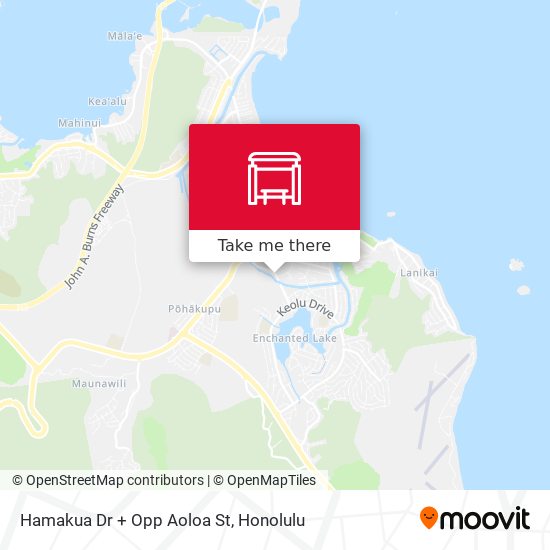 Mapa de Hamakua Dr + Opp Aoloa St