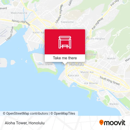 Aloha Tower map