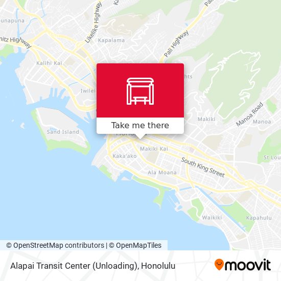 Alapai Transit Center (Unloading) map