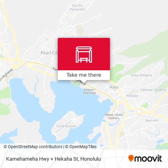 Mapa de Kamehameha Hwy + Hekaha St