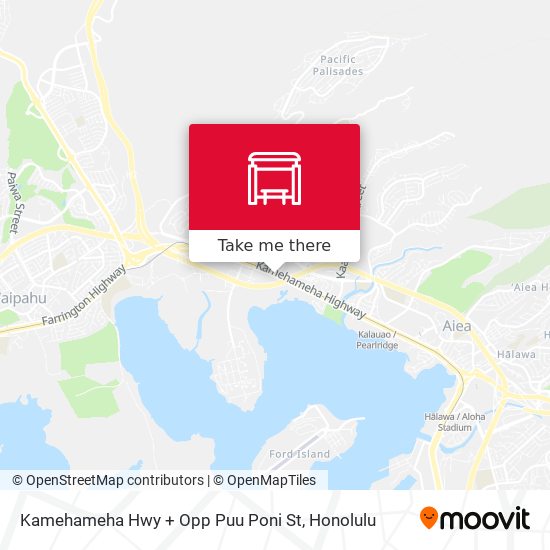 Kamehameha Hwy + Opp Puu Poni St map