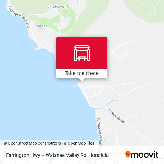 Mapa de Farrington Hwy + Waianae Valley Rd