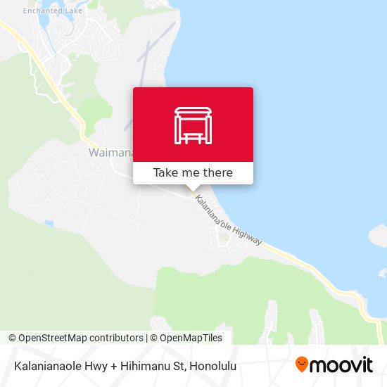 Kalanianaole Hwy + Hihimanu St map