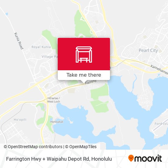 Farrington Hwy + Waipahu Depot Rd map