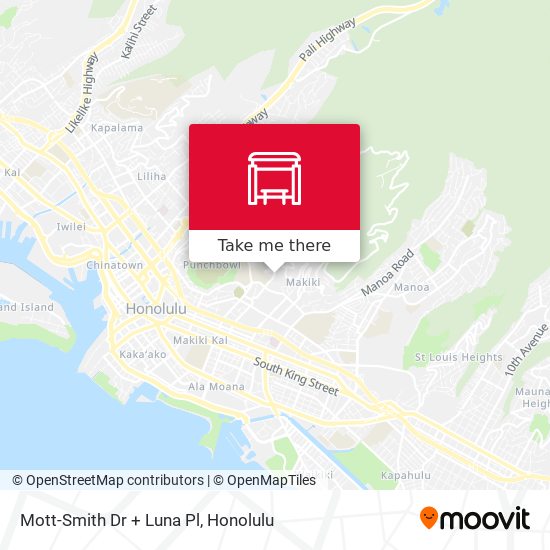 Mott-Smith Dr + Luna Pl map
