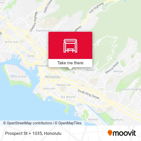 Prospect St + 1035 map
