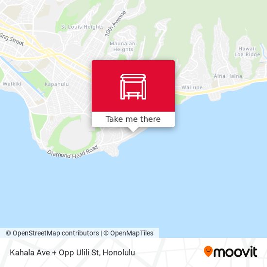 Kahala Ave + Opp Ulili St map