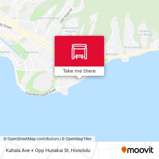 Kahala Ave + Opp Hunakai St map