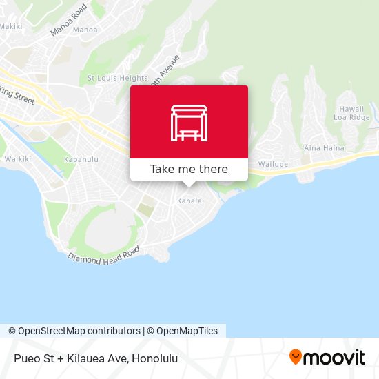 Pueo St + Kilauea Ave map