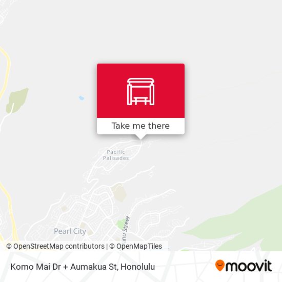 Komo Mai Dr + Aumakua St map