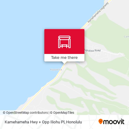 Kamehameha Hwy + Opp Iliohu Pl map