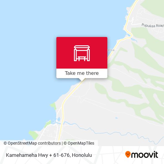 Mapa de Kamehameha Hwy + 61-676