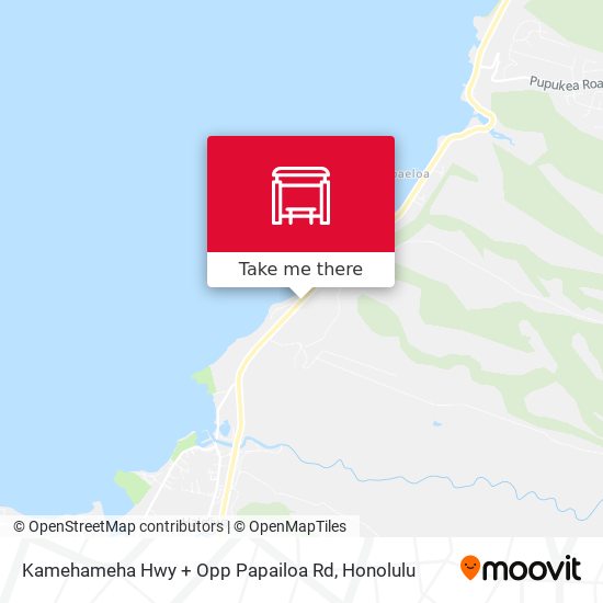 Kamehameha Hwy + Opp Papailoa Rd map
