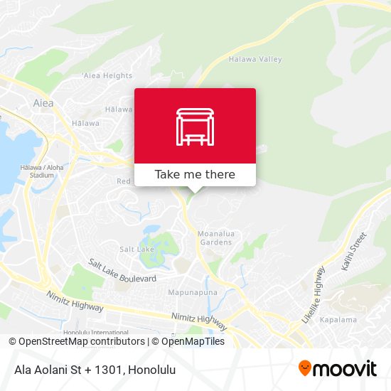 Mapa de Ala Aolani St + 1301