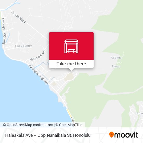 Mapa de Haleakala Ave + Opp Nanaikala St