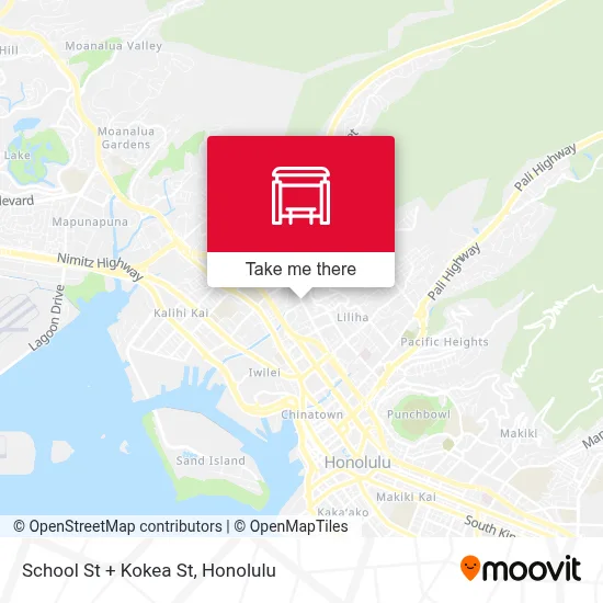 School St + Kokea St map